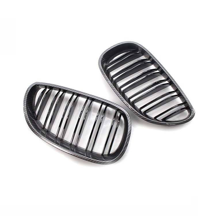 Carbon Look Single Slat Black Aftermarket Front Bumper Mesh Radiator Grille Car Front Grille Fit for BMW E60 2003-2010,www.hongyangcorp.com,Carbon Look Single Slat Black Aftermarket Front Bumper Mesh Radiator Grille Car Front Grille Fit for BMW E60 2003-2010