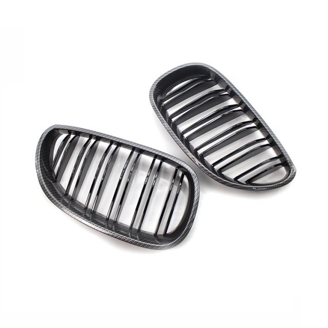 Carbon Look Single Slat Black Aftermarket Front Bumper Mesh Radiator Grille Car Front Grille Fit for BMW E60 2003-2010,www.hongyangcorp.com,Carbon Look Single Slat Black Aftermarket Front Bumper Mesh Radiator Grille Car Front Grille Fit for BMW E60 2003-2010