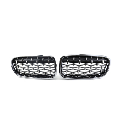 Car Exterior Accessories Design Auto Front Bumper Grille Diamond Black Frame with Chrome Point for BMW 3 Series F30 F35 2012-IN,www.hongyangcorp.com,Car Exterior Accessories Design Auto Front Bumper Grille Diamond Black Frame with Chrome Point for BMW 3 Series F30 F35 2012-IN