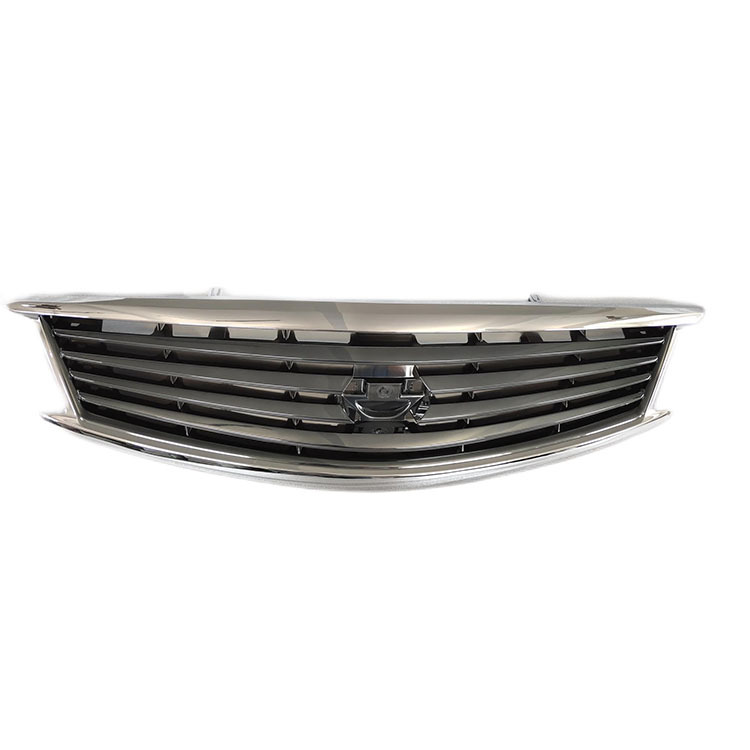 Auto Front Bumper Grille for Infiniti G25 G35 G37 Gloss Gray Inside Chrome Frame 62310-1NF1A