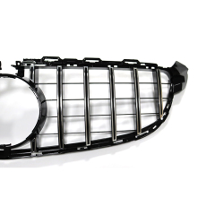 High Configuration Custom GT Style Silver Car Grille for Mercedes Benz C Class W205 C63 2015-IN 2020,www.hongyangcorp.com,High Configuration Custom GT Style Silver Car Grille for Mercedes Benz C Class W205 C63 2015-IN 2020