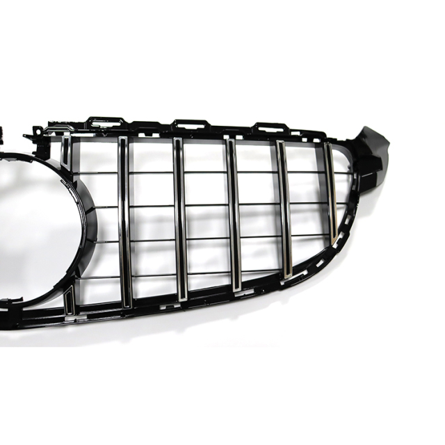 High Configuration Custom GT Style Silver Car Grille for Mercedes Benz C Class W205 C63 2015-IN 2020,www.hongyangcorp.com,High Configuration Custom GT Style Silver Car Grille for Mercedes Benz C Class W205 C63 2015-IN 2020