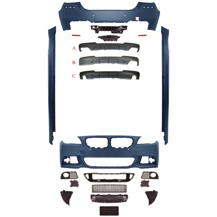 Auto Spare Parts Car Front Bumper Front Lip Bodykit for BMW 5Series F10 F18  Modified to M-Tech 2011-2014