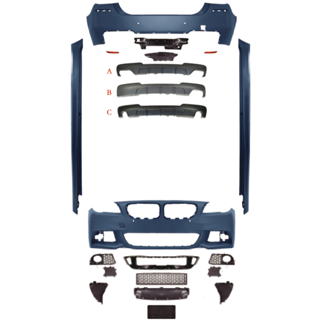 Auto Spare Parts Car Front Bumper Front Lip Bodykit for BMW 5Series F10 F18  Modified to M-Tech 2011-2014