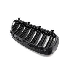 Car Accessory Chrome Black Dual Slat Front Bumper Mesh Guards Upper Grille Car Front Grille Fit for BMW E63 2006-2010