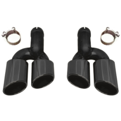 Auto Spare Parts Car Bodykit Rear Bumper Exhaust Pipe for Audi A6 Upgrade to S6 Silver 2019 2020-2024,www.hongyangcorp.com,Auto Spare Parts Car Bodykit Rear Bumper Exhaust Pipe for Audi A6 Upgrade to S6 Silver 2019 2020-2024