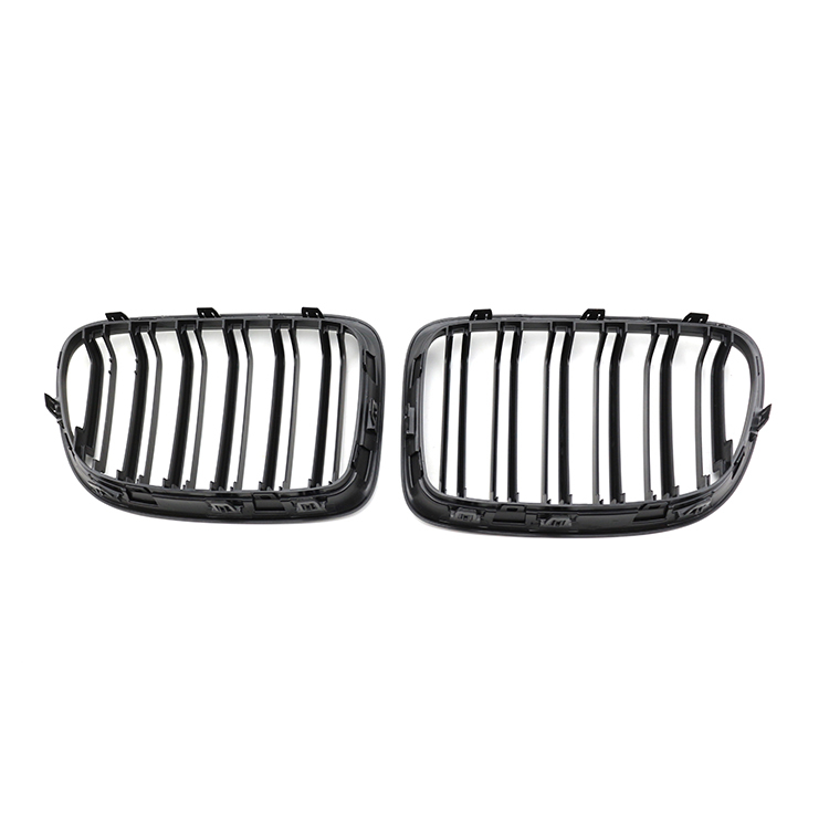 Car Body Parts Factory Directly Auto Front Bumper Grille for BMW X1 E84 2009-2016 Double Slat Matte Black