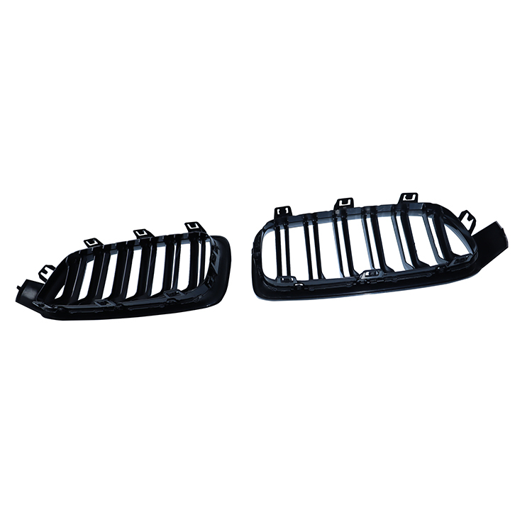Auto Body Kits Gloss Black Dual Slat Front Bumper Mesh Grille Car Front Grille Fit for BMW 3Series F30 2012