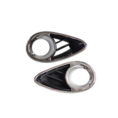 Car Front Bumper Fog Lamp Case for Infiniti FX35 2009-2012/FX50 2009-2013/QX70 2014-2017 Chromed/Black 62257-3EV0A/62257-1CA0A