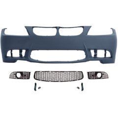 Car Modified Body Kit Front Bumper Assy Grille  for BMW 3Series E90 Modified to M3 2009-2012 With Fog Lamp Hole Style