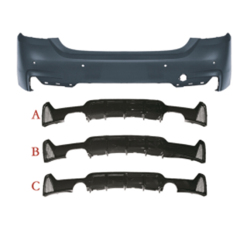 Auto Spare Parts Car Rear Bumper Assy Bodykit for BMW 4 Series F32 F33 F36 Modified to M-Tech 2014-2019