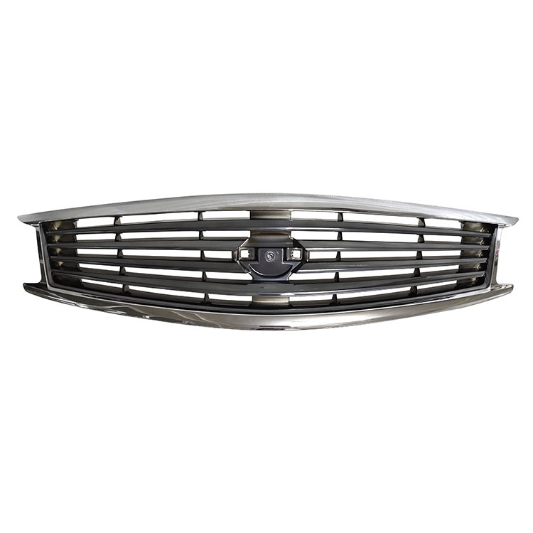 Auto Front Bumper Grille for Infiniti G25 G35 G37 Gloss Gray Inside Chrome Frame 62310-1NF1A