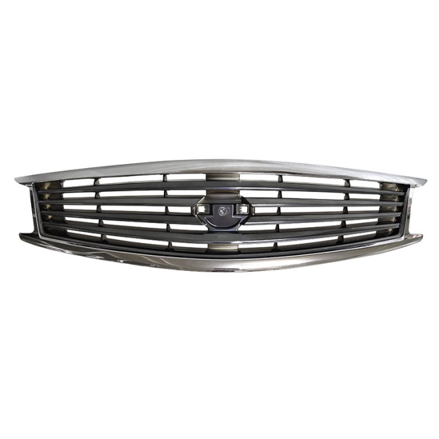 Auto Front Bumper Grille for Infiniti G25 G35 G37 Gloss Gray Inside Chrome Frame 62310-1NF1A
