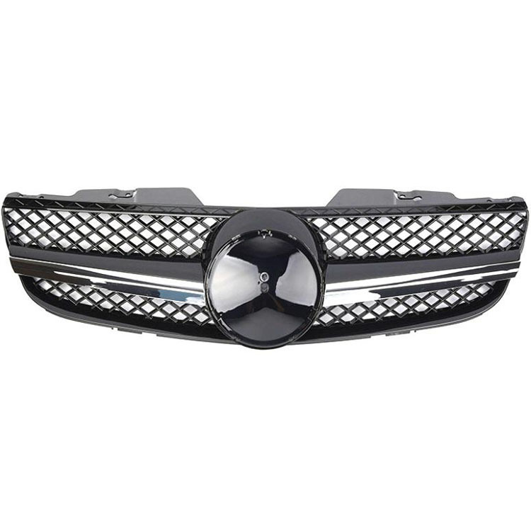 Designer Custom Car Accessories AMG Style Black/Silver Chrome Grill for Mercedes Benz SL Class R230 2003-2006 2007-2009,www.hongyangcorp.com,Designer Custom Car Accessories AMG Style Black/Silver Chrome Grill for Mercedes Benz SL Class R230 2003-2006 2007-2009