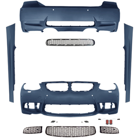 Car Body Kit Rear Bumper Front Bumper for BMW 3Series E92 Modified to M3 2010-2013 All Mesh Style