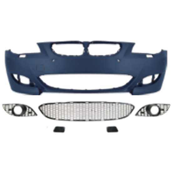 Auto Front Bumper Assy Grille Car Bodykit for BMW 5 Series E60 Modified to M5 2008-2010 With Fog Lamp Hole