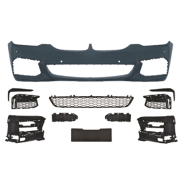 Auto Spare Parts Car Front Bumper Assy Grille Bodykit for BMW 5Series G30 G38 Modified to M-Tech 2018-2020