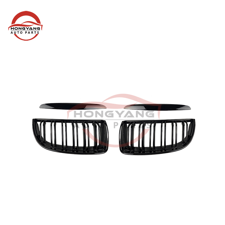 Double Single Slat Diamond Gloss Matte Black Silver Carbon Look Chrome Auto Front Grille for BMW 3 Series F30/F35 2012-IN