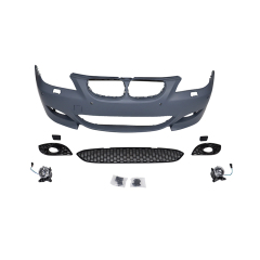 Car Body Kits Upgrade to M5 Style Car Front Rear Bumpers Side Skirt Body Kits for BMW 5 Series E60 2003-2010 M5