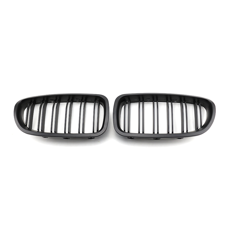 ABS Dual Slat Matte Black Car Front Grille for BMW 5 Series F10 F11 F18 2010-2017,www.hongyangcorp.com,ABS Dual Slat Matte Black Car Front Grille for BMW 5 Series F10 F11 F18 2010-2017