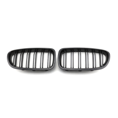 ABS Dual Slat Matte Black Car Front Grille for BMW 5 Series F10 F11 F18 2010-2017,www.hongyangcorp.com,ABS Dual Slat Matte Black Car Front Grille for BMW 5 Series F10 F11 F18 2010-2017