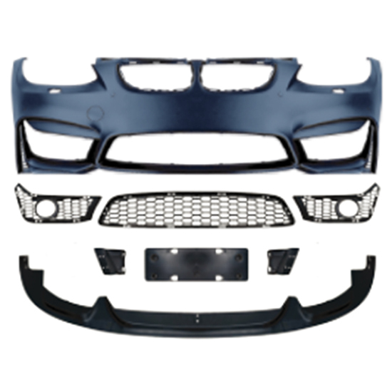 Car Modified Body Kit Front Bumper Assy for BMW 3Series E92 Modified to M4 2006-2009 With Fog Lamp Hole