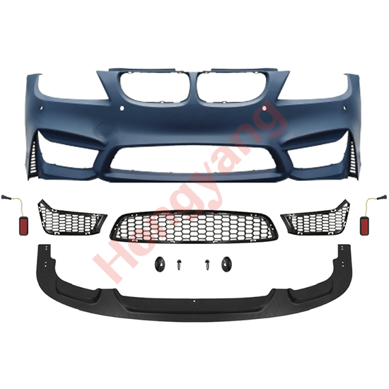 Car Body Kit Front Bumper Assy for BMW 3Series E90 Modified to M4 2009-2012 All Mesh Style