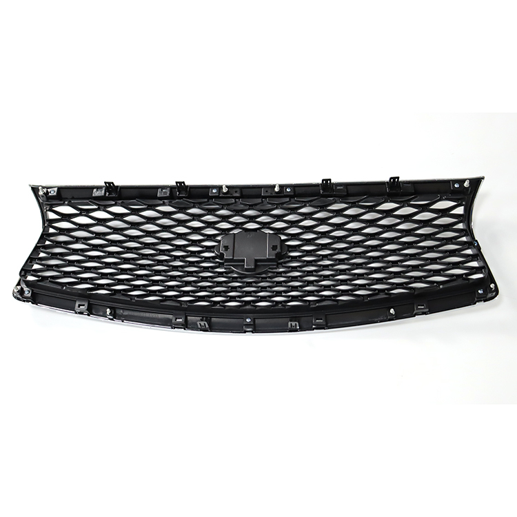 High Quality Car Grill for Infiniti Q50 2014-2017 Front Bumper Grille Gray C/W Chromed Frame W/O Camera Hole 62310-4HB1B