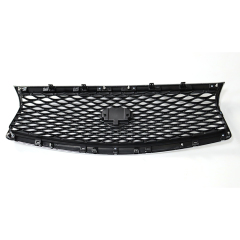 High Quality Car Grill for Infiniti Q50 2014-2017 Front Bumper Grille Gray C/W Chromed Frame W/O Camera Hole 62310-4HB1B
