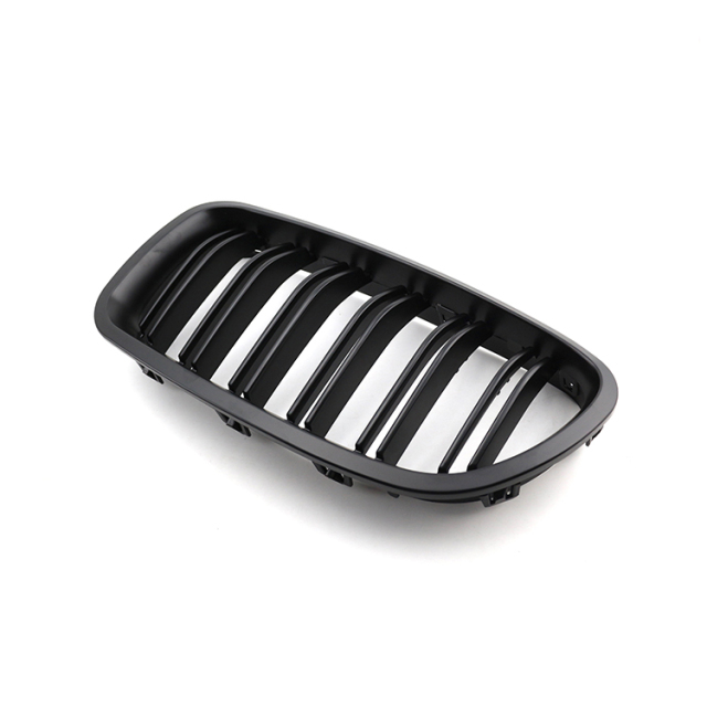 ABS Dual Slat Matte Black Car Front Grille for BMW 5 Series F10 F11 F18 2010-2017,www.hongyangcorp.com,ABS Dual Slat Matte Black Car Front Grille for BMW 5 Series F10 F11 F18 2010-2017