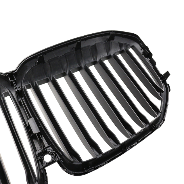 Automotive Gloss Black Single Slat Front Bumper Mesh Guard Grille Car Front Grille for BMW Series X7 G07 2019,www.hongyangcorp.com,Automotive Gloss Black Single Slat Front Bumper Mesh Guard Grille Car Front Grille for BMW Series X7 G07 2019
