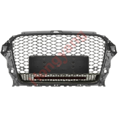 Car Auto Spare Parts Bodykit No Logo Grille for Audi A3-(2014-2016) Upgrade to RS3-(2014-2016)  Style/Black 2014 2015 2016,www.hongyangcorp.com,Car Auto Spare Parts Bodykit No Logo Grille for Audi A3-(2014-2016) Upgrade to RS3-(2014-2016)  Style/Black 2014 2015 2016