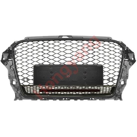 Car Auto Spare Parts Bodykit No Logo Grille for Audi A3-(2014-2016) Upgrade to RS3-(2014-2016)  Style/Black 2014 2015 2016,www.hongyangcorp.com,Car Auto Spare Parts Bodykit No Logo Grille for Audi A3-(2014-2016) Upgrade to RS3-(2014-2016)  Style/Black 2014 2015 2016