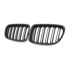 Car Accessories Matte Black Dual Slat Front Bumper Mesh Radiator Grille Car Grille Fit for BMW Series X1 E84 2009-2016,www.hongyangcorp.com,Car Accessories Matte Black Dual Slat Front Bumper Mesh Radiator Grille Car Grille Fit for BMW Series X1 E84 2009-2016