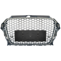 Car Auto Spare Parts Bodykit No Logo Grille for Audi A3-(2014-2016) Upgrade to RS3-(2014-2016) Style/Silver 2014 2015 2016,www.hongyangcorp.com,Car Auto Spare Parts Bodykit No Logo Grille for Audi A3-(2014-2016) Upgrade to RS3-(2014-2016) Style/Silver 2014 2015 2016