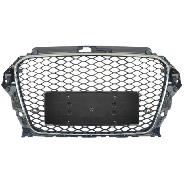 Car Auto Spare Parts Bodykit No Logo Grille for Audi A3-(2014-2016) Upgrade to RS3-(2014-2016) Style/Silver 2014 2015 2016,www.hongyangcorp.com,Car Auto Spare Parts Bodykit No Logo Grille for Audi A3-(2014-2016) Upgrade to RS3-(2014-2016) Style/Silver 2014 2015 2016