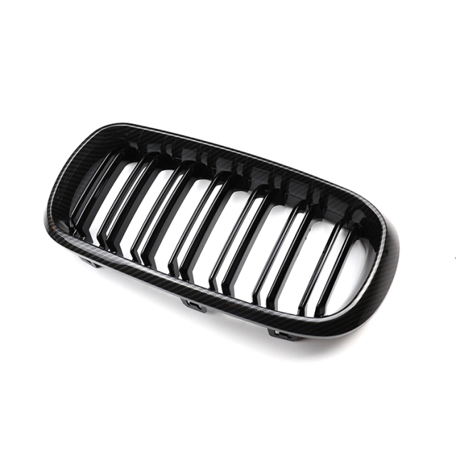 Chinese Double Slat Carbon Look Front Bumper Mesh Guard Grille Car Front Grille for BMW X5 X6 Series F15 2015-2018,www.hongyangcorp.com,Chinese Double Slat Carbon Look Front Bumper Mesh Guard Grille Car Front Grille for BMW X5 X6 Series F15 2015-2018
