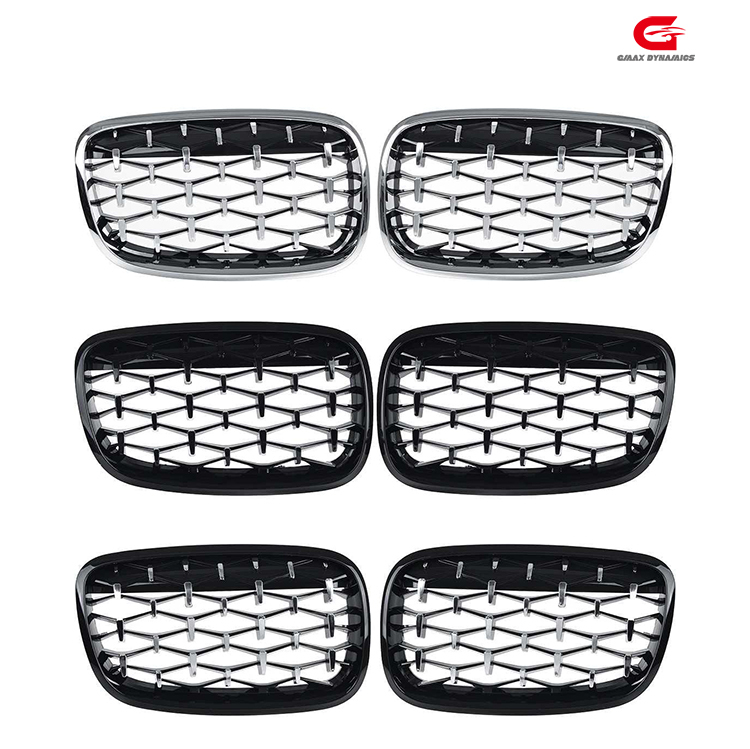 Auto Body Kits Diamond Half Silver Front Bumper Mesh Grille Car Front Grille Fit for BMW Series X5 E70 2008-2014,www.hongyangcorp.com,Auto Body Kits Diamond Half Silver Front Bumper Mesh Grille Car Front Grille Fit for BMW Series X5 E70 2008-2014