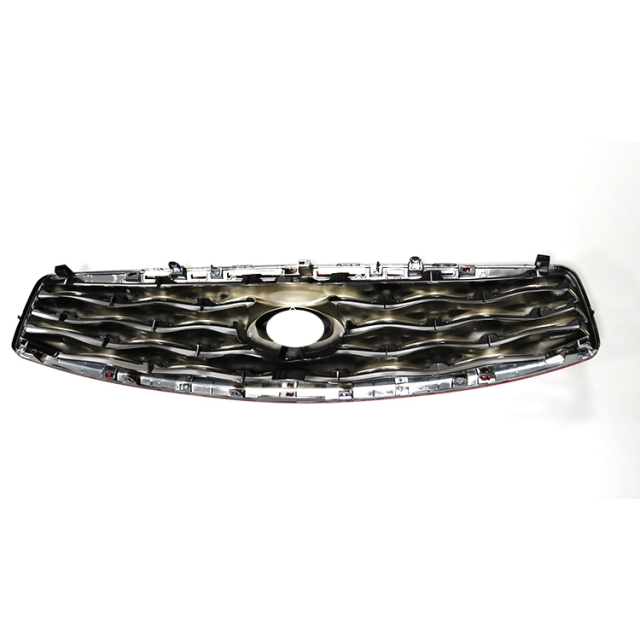 Car Body Parts Car Bumper Grille for Infiniti FX35/FX50 Gloss Black Inside Gloss Red Frame Facelift Kit Body System