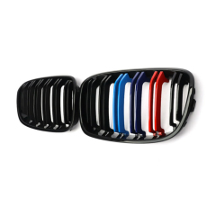 The Hot Sale  Front Grill for BMW 1 Series F20 2012-2014  Double Slat M Colour  Grille