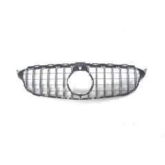 GT Style Car Front Grille Silver/Black Front Bumper Grille for Mercedes Benz C Class W205 2014-2018,www.hongyangcorp.com,GT Style Car Front Grille Silver/Black Front Bumper Grille for Mercedes Benz C Class W205 2014-2018