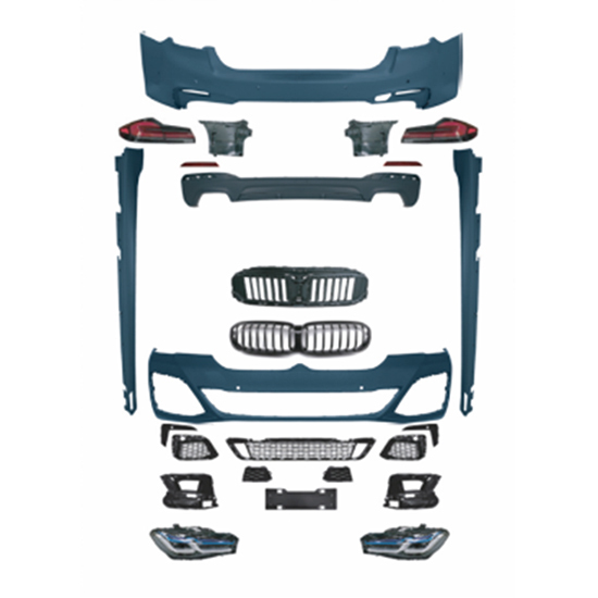 Auto Car Front Bumper Assy Grille Spoiler Bodykit for BMW 5Series G30 G38 2018-2020 Modified to M-Tech 2021-2023 Old to New
