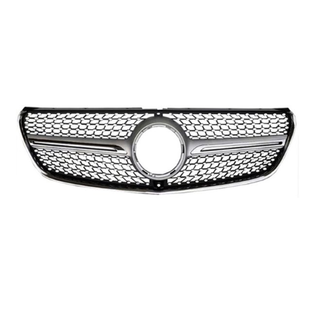 Auto Parts Front Bumper Grille Diamond Style Grille Mesh Replacement Car Gille for Mercedes-Benz  Class V  V260  2016-2020,www.hongyangcorp.com,Auto Parts Front Bumper Grille Diamond Style Grille Mesh Replacement Car Gille for Mercedes-Benz  Class V  V260  2016-2020