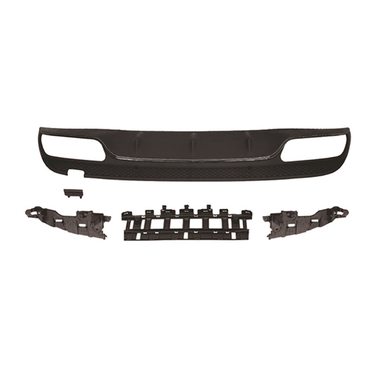 Vehicle Spare Parts Car Body Kits Black Rear Diffuser for Mercedes Benz Class C W205  Modified to  C63 2015-2018,www.hongyangcorp.com,Vehicle Spare Parts Car Body Kits Black Rear Diffuser for Mercedes Benz Class C W205  Modified to  C63 2015-2018
