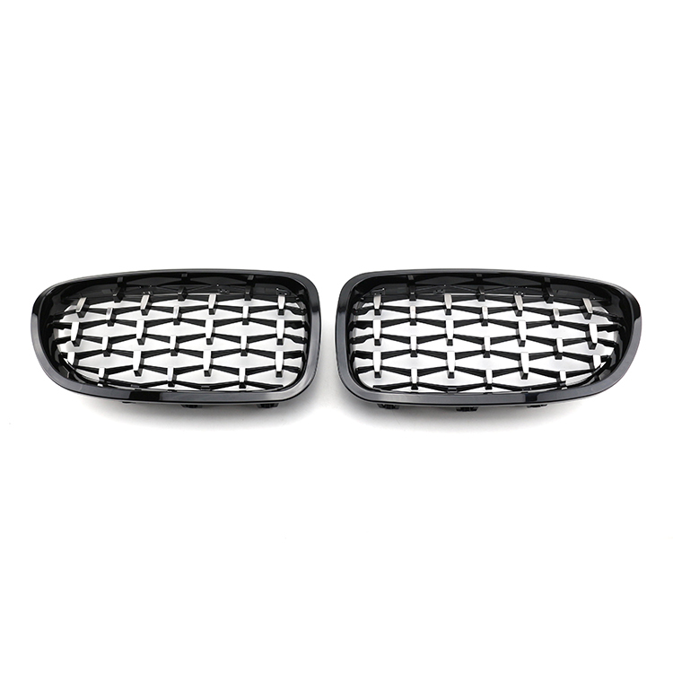 Automotive Accessories Diamond Black Front Bumper Mesh Radiator Grille Car Front Grille Fit for BMW Series 5 F10 2010-2017,www.hongyangcorp.com,Automotive Accessories Diamond Black Front Bumper Mesh Radiator Grille Car Front Grille Fit for BMW Series 5 F10 2010-2017
