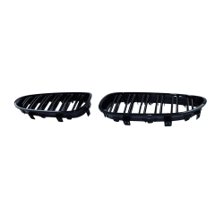 Auto Parts Gloss Black Dual Slat OEM Universal Front Bumper Mesh Grille Car Front Grille Fit for BMW Series 5 E60 2003-2010,www.hongyangcorp.com,Auto Parts Gloss Black Dual Slat OEM Universal Front Bumper Mesh Grille Car Front Grille Fit for BMW Series 5 E60 2003-2010