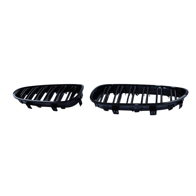 Auto Parts Gloss Black Dual Slat OEM Universal Front Bumper Mesh Grille Car Front Grille Fit for BMW Series 5 E60 2003-2010,www.hongyangcorp.com,Auto Parts Gloss Black Dual Slat OEM Universal Front Bumper Mesh Grille Car Front Grille Fit for BMW Series 5 E60 2003-2010