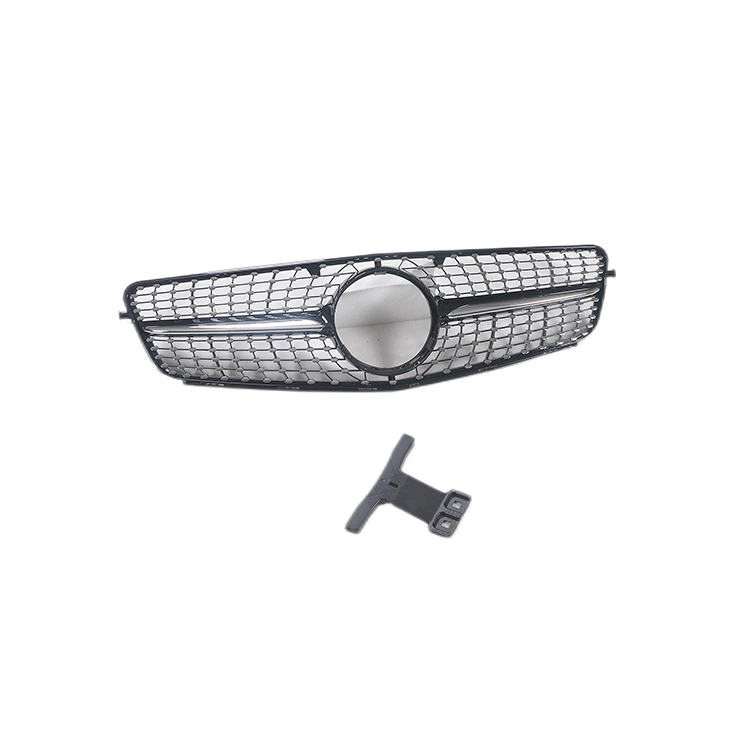 Auto Bumper Car Exterior Accessories Diamond GTR Black/Silver Front Grille for Mercedes Benz Class C W204 2007-2014,www.hongyangcorp.com,Auto Bumper Car Exterior Accessories Diamond GTR Black/Silver Front Grille for Mercedes Benz Class C W204 2007-2014