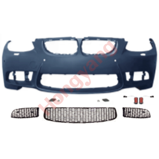 Car Body Kit Front Bumper Assy for BMW 3Series E92 Modified to M3 2006-2009 All Mesh Style