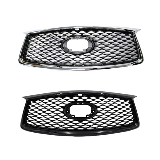 Car Front Bumper Grille for Infiniti QX50 2019-2022 Car Grille Chrome/Gloss Black 62310-5NA3A /62310-5NN1A